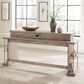 Belle Furnishings City Scape Console Bar Table in Burnished Beige, , large