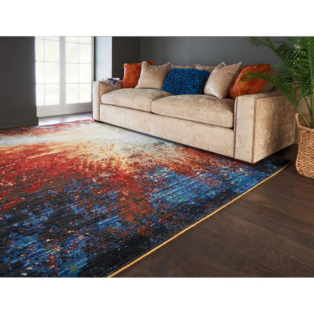 Nourison Chroma CRM02 9&#39;9&quot; x 12&#39;8&quot; Red Flare Area Rug, , large