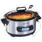 Hamilton Beach 6-Quart Advanced Temp Tracker Slow Cooker in Stainless Steel, , large