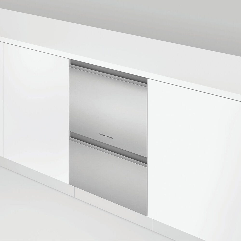 Fisher &amp; Paykel 24&quot; Built-Under Smart Double Drawer Dishwasher with 44 dBA in Stainless Steel, , large