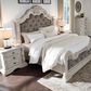 Millenium Bruchandi California King Upholstered Panel Bed in Antiqued White, , large