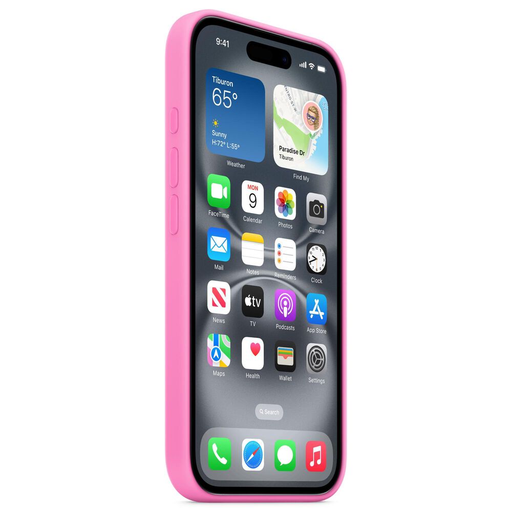 Apple Silicone Case with MagSafe for iPhone 16 in Peony, , large