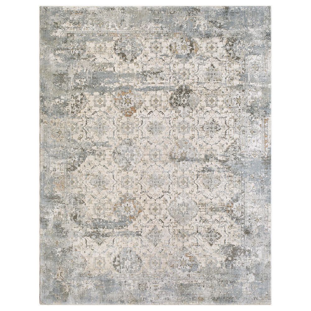 Surya Brunswick Light Gray, Charcoal, Cream, Light Brown, Mustard and Medium Brown 6'7" x 9'6" Area Rug, , large