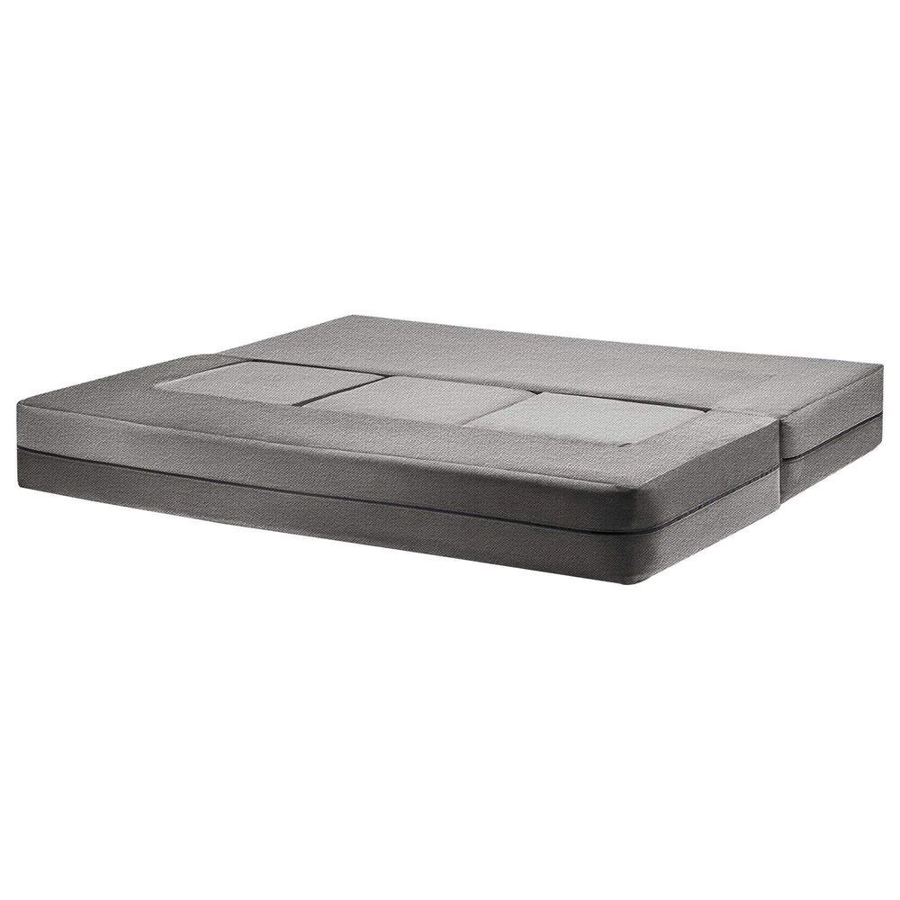Jaxx Zipline Convertible Sleeper Sofa and Ottoman in Pewter, , large