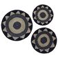 Maple and Jade 24" x 24" Bohemian Abstract Wall Decor in Black (Set of 3), , large