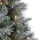 The Gerson Company Sterling 7" Natural Cut Lightly Flocked Arctic Pine with 400 UL White Lights, , large