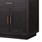 Lexora Home Abbey 80" Double Bathroom Vanity in Black Oak with 2 cm White Quartz Top and Rectangular Sinks, , large