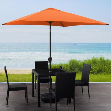 CorLiving 9" Square Tilting Patio Umbrella in Orange, , large