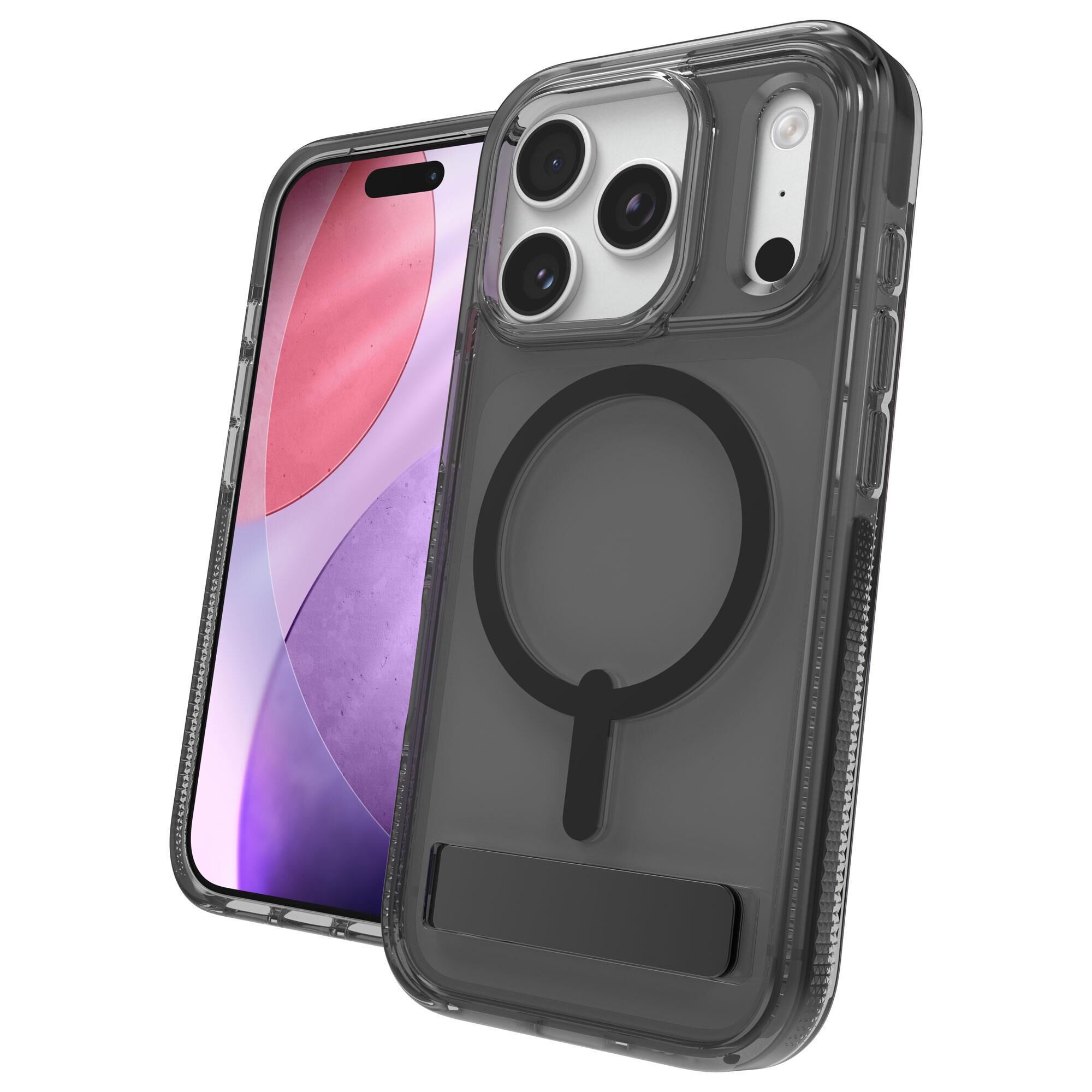 Zagg Santa Cruz Snap for MagSafe Clear Phone Case with Stand For