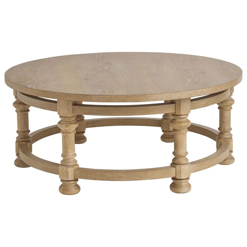 Lexington Home Brands Montecito Hollister Round Cocktail Table in Chaparral, , large