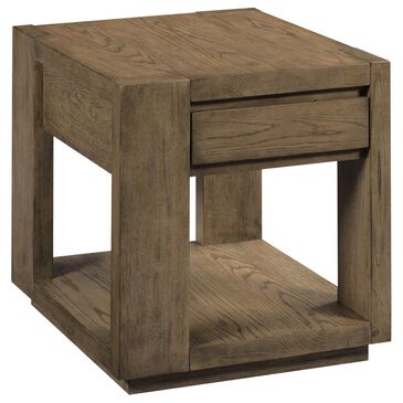 Hammary Colson 1-Drawer End Table in Brown, , large