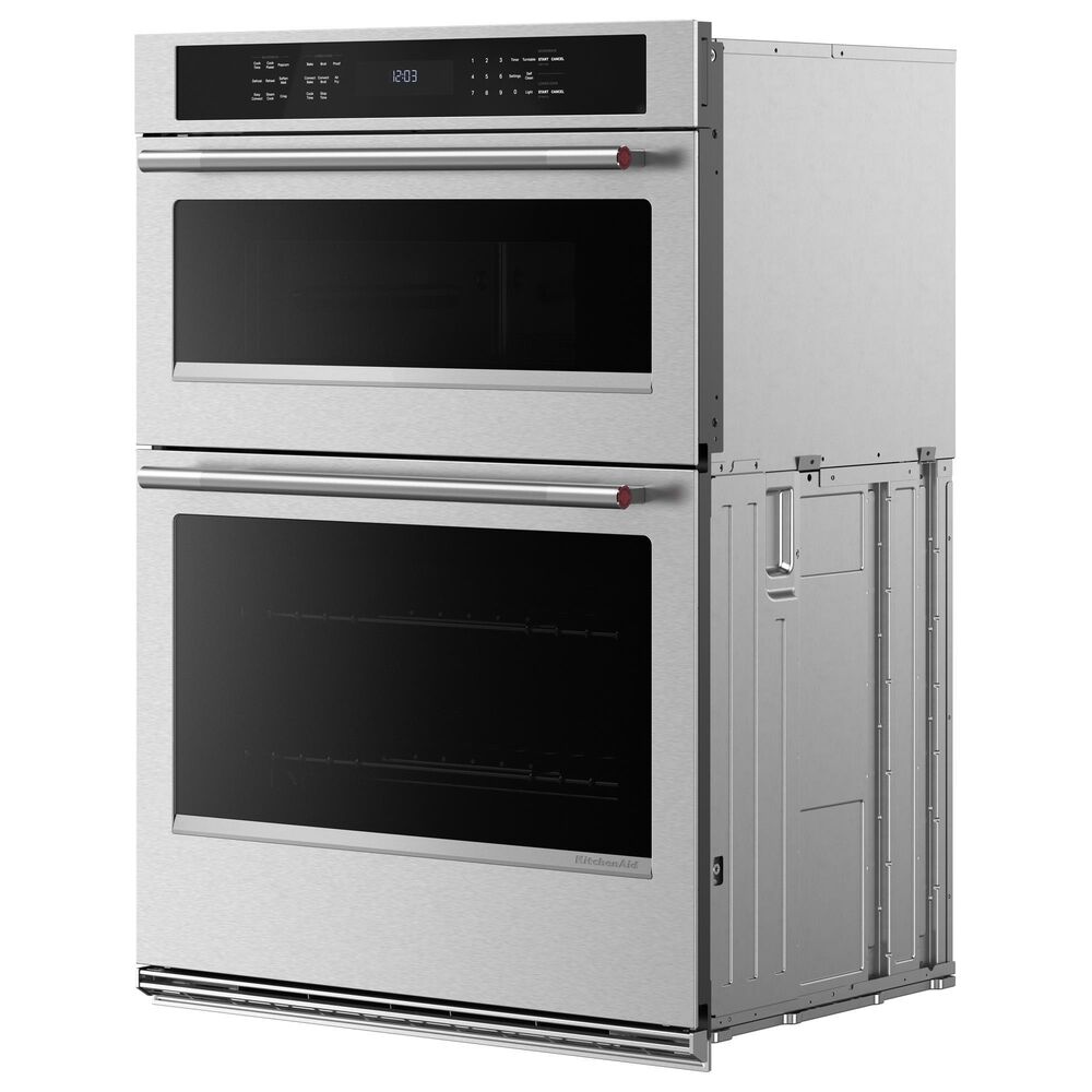 KitchenAid 27&quot; Smart Combination Microwave Wall Oven in PrintShield Stainless, , large
