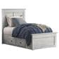 Ashley Makidern 2 Piece Twin Storage Bedroom Set with Four Drawers in Whitewash, , large