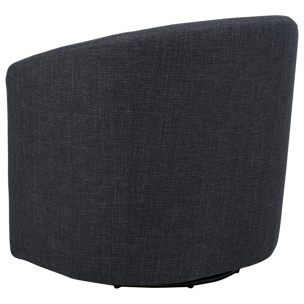 Coaster Mossbrook Swivel Accent Chair in Anthracite, , large