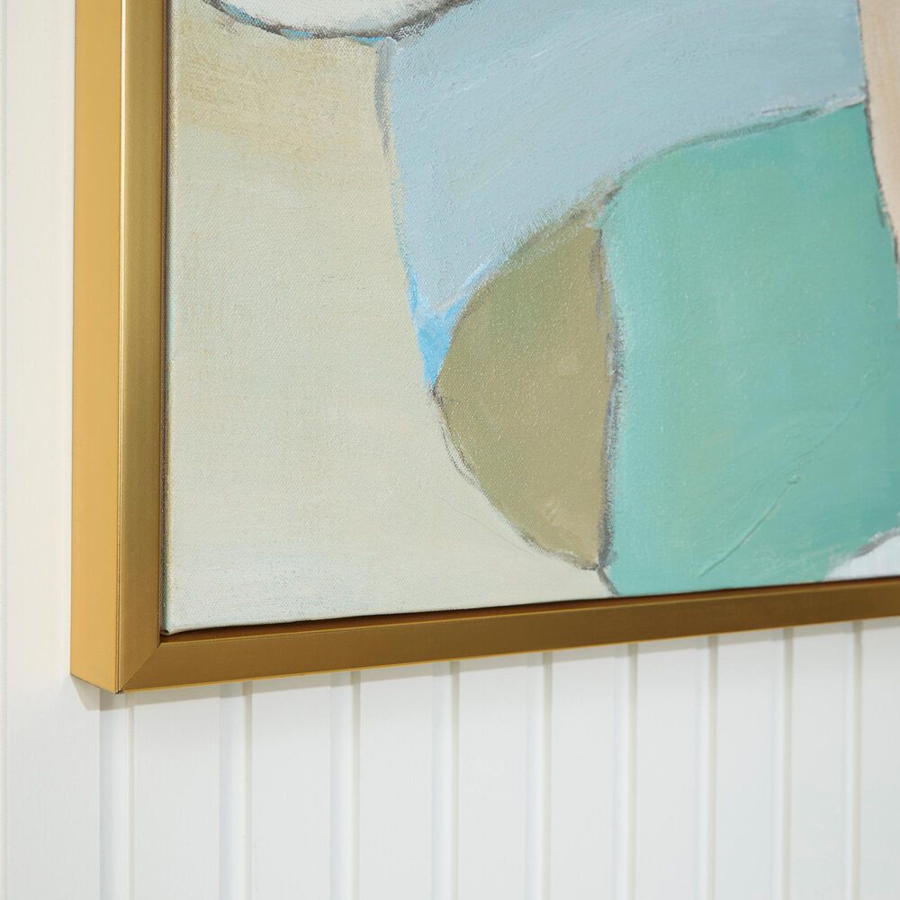 Ashley Wynburn 48" x 48" Wall Art in White, Blue and Green, , large