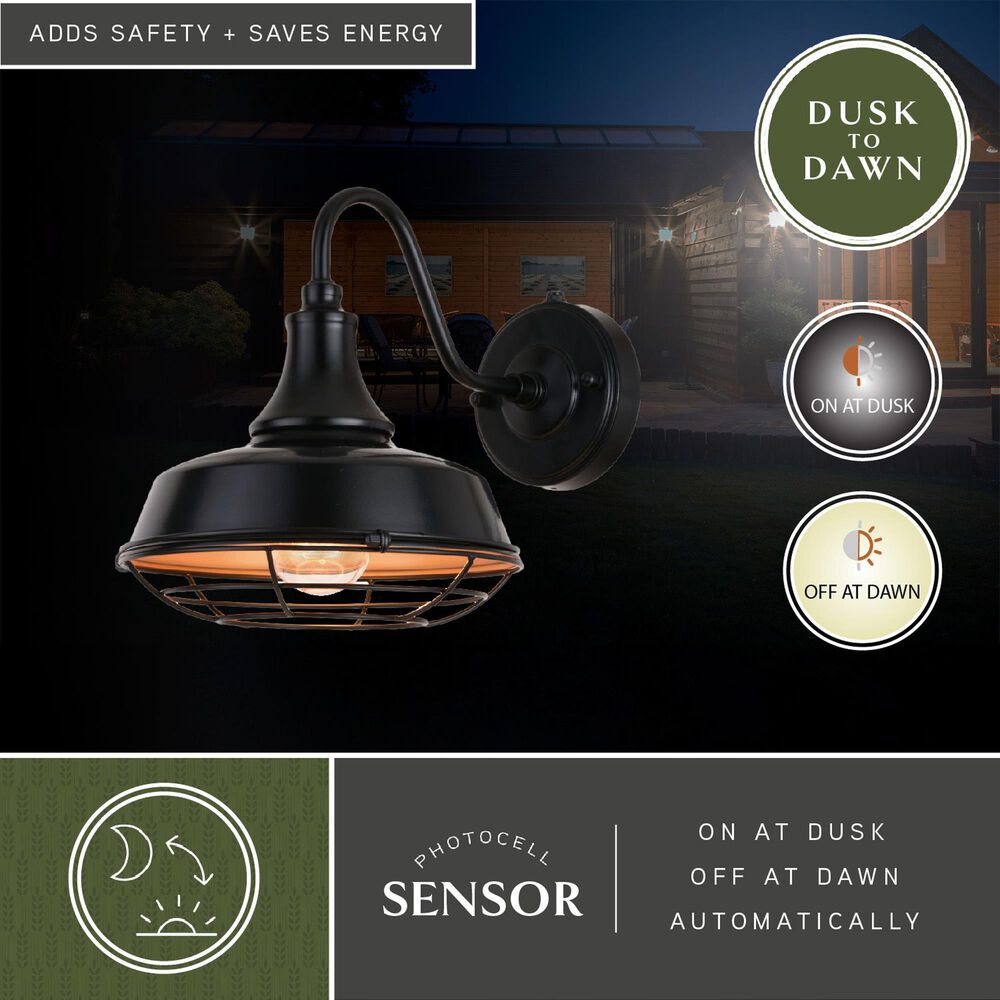 Vaxcel Dorado 10.25" 1-Light Outdoor Wall Sconce in Dark Bronze, , large
