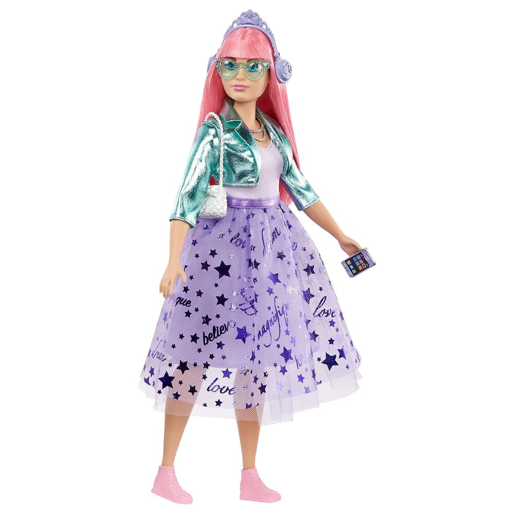 Mattel Barbie Princess Adventure Daisy Doll Pink Hair, , large