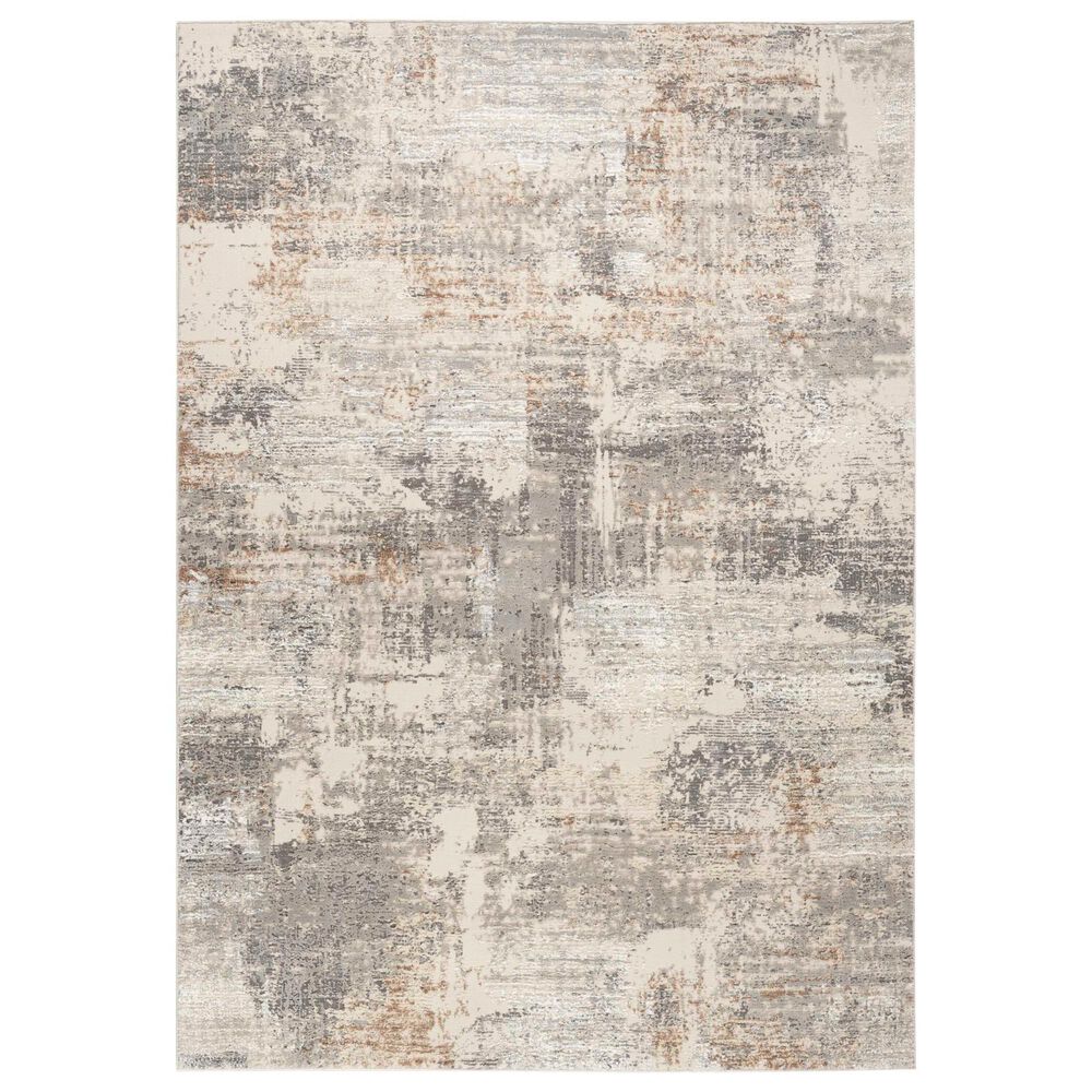 Nourison Sustainable Trends SUT04 7"10" x 9"10" Beige and Grey Area Rug, , large