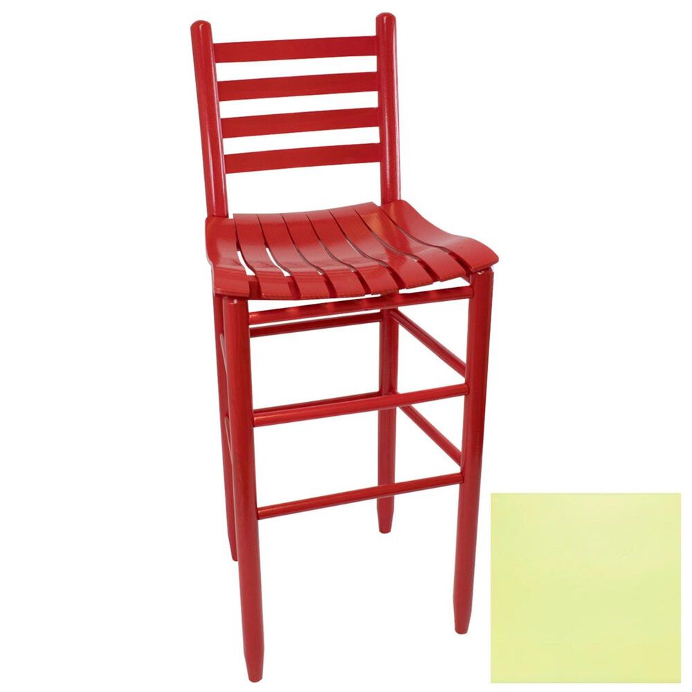 Lakeside Asheville Ladderback Barstool in Coastal Green, , large