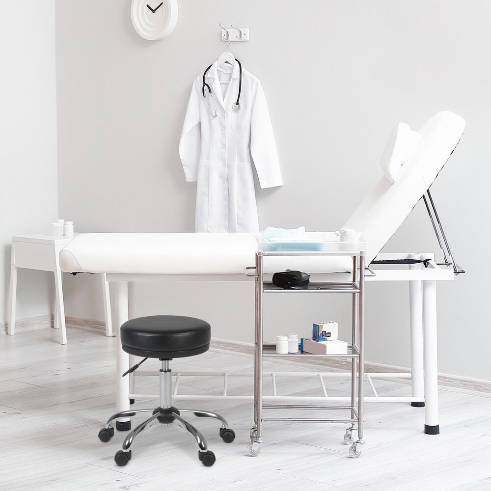 Regency Global Sourcing ComfortCare Armless Medical Stool in Black, , large