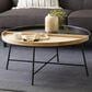 Maple and Jade Split Tray Coffee Table in Matte Black and Light Brown, , large