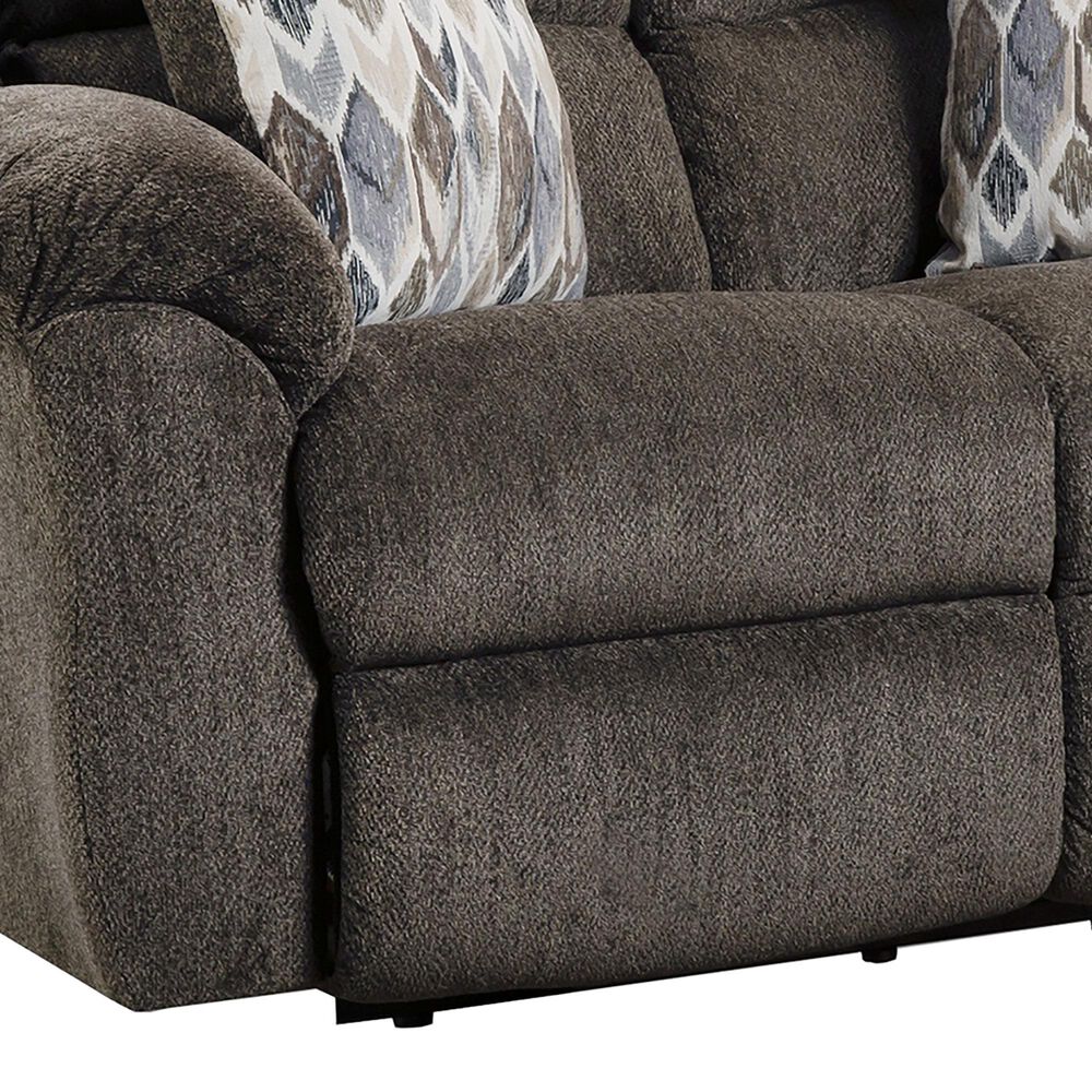 HomeStretch Newport Manual Reclining Loveseat in Clove, , large