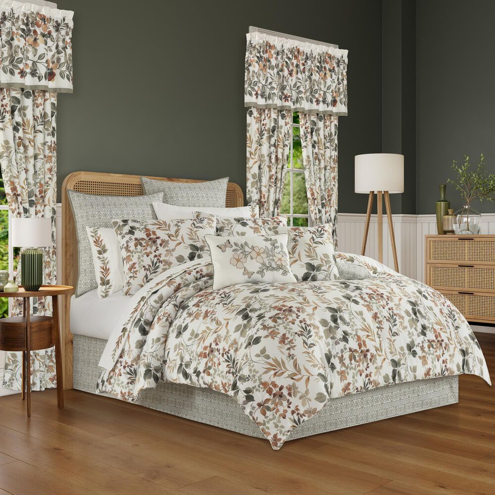 J. Queen New York Evergreen 4-Piece California King Comforter Set in Sage, , large