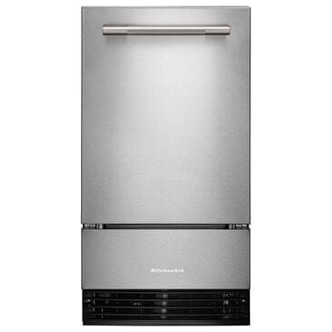 KitchenAid 18" Automatic Ice Maker with Drain Pump in PrintShield Stainless, , large