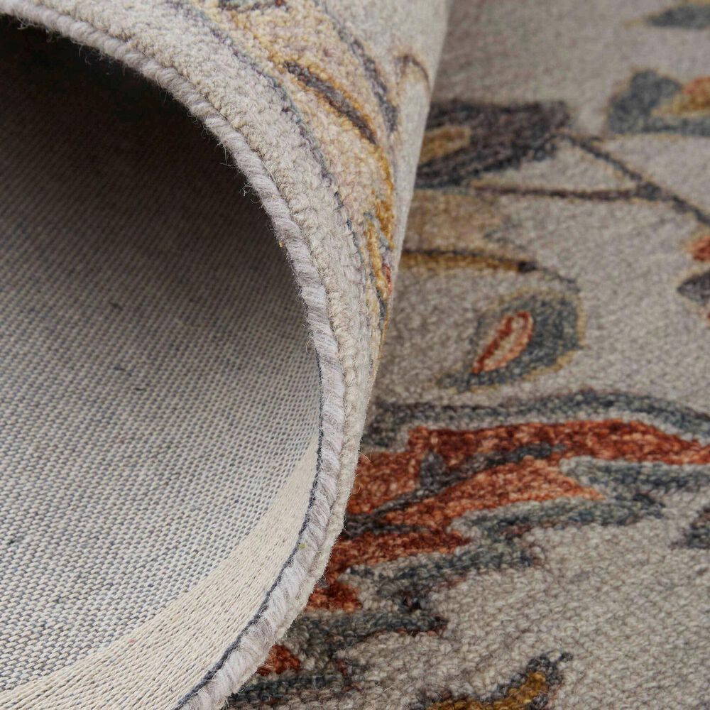 Feizy Fallon Gray and Multicolor 4&#39; x 6&#39; Area Rug, , large