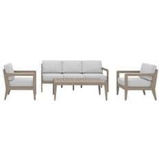 Homestyles Sustain 4-Piece Patio Conversation Set with Coffee Table