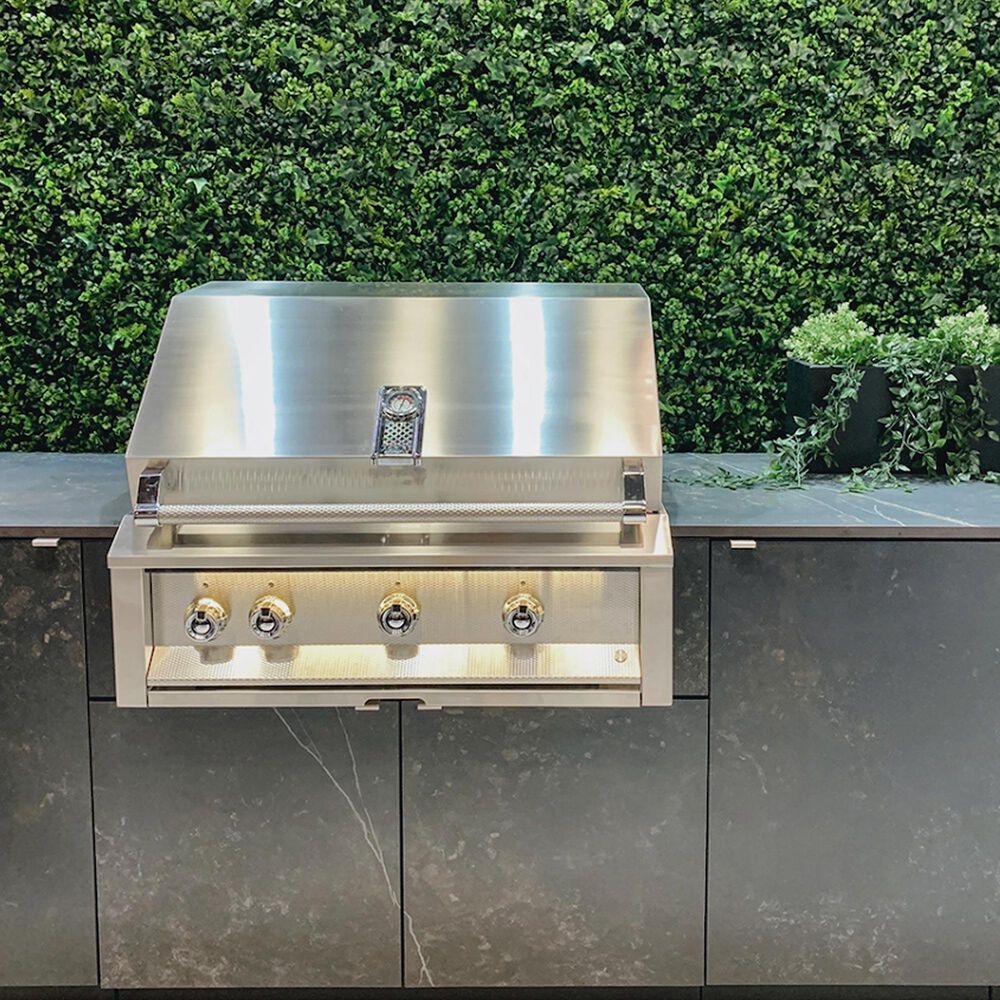 Hestan Aspire 36" Built-In Natural Gas Grill with Rotisserie in Stainless Steel, , large