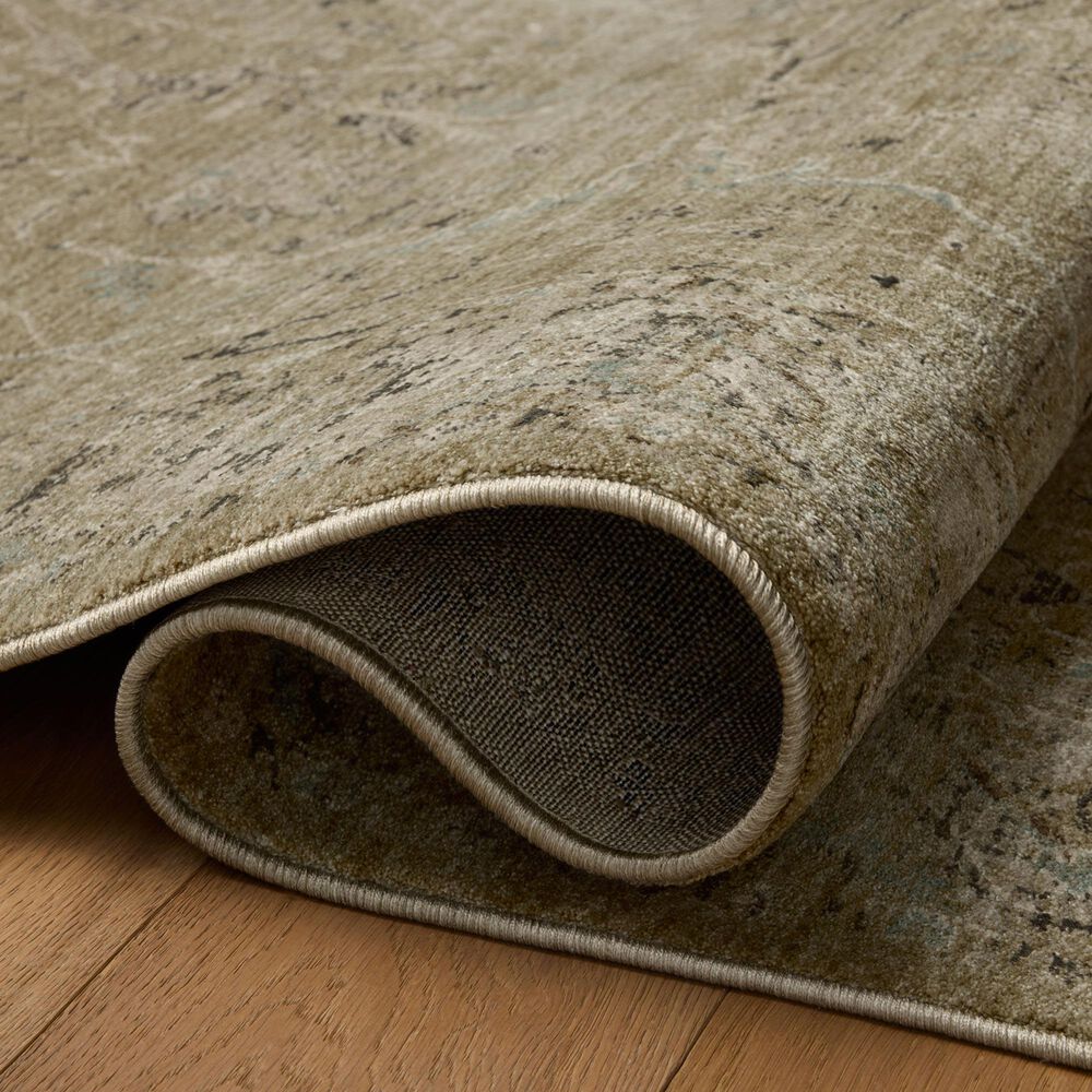 Loloi Briar Olive and Stone 3'7" x 7'9" Area Rug, , large