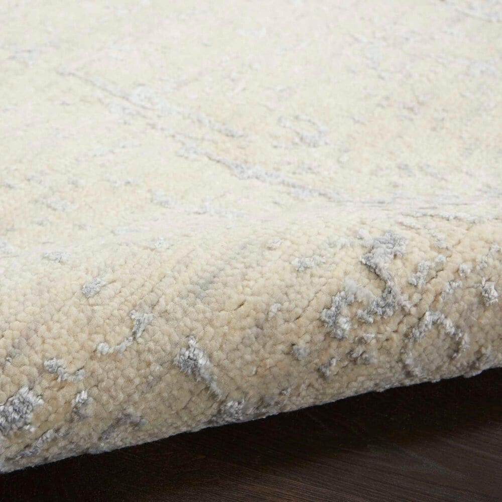 Nourison Luna 8&#39;6&quot; x 11&#39;6&quot; Ivory, Silver and Blue Area Rug, , large