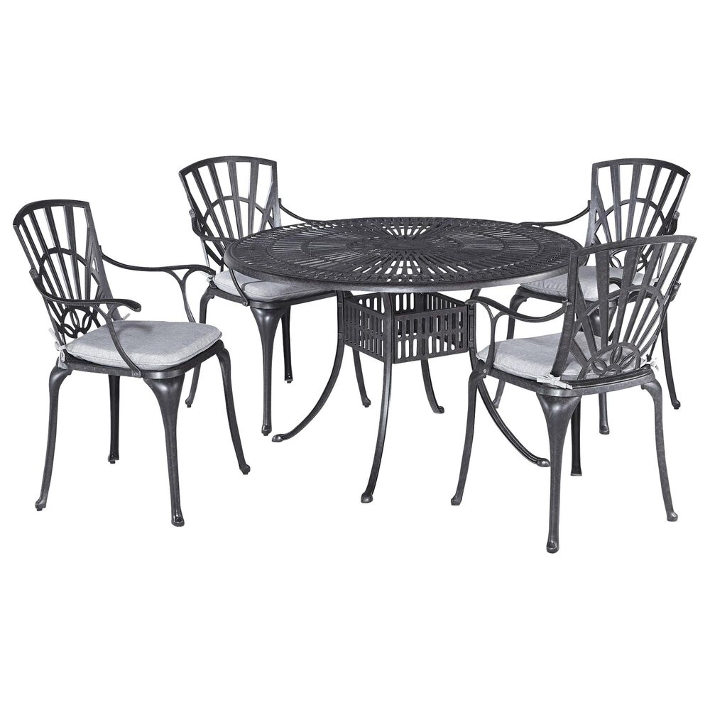 Homestyles Grenada 5-Piece Dining Set in Gray, , large