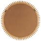 Maple and Jade 32" Round Wall Mirror with Spiral Edges in Brown, , large