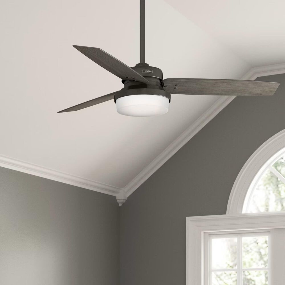 Hunter Sentinel 52&quot; Ceiling Fan with LED Lights in Premier Bronze, , large