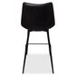 Moe"s Home Collection Alibi Counter Stool in Black Faux Leather, , large