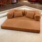 Jaxx Unsofa Stationary Loveseat in Spice Orange, , large