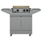 Tytus Emberwood Grill and Prep Cart with 2-Burner 22" Gas Tabletop Griddle in Gunmetal Gray, , large
