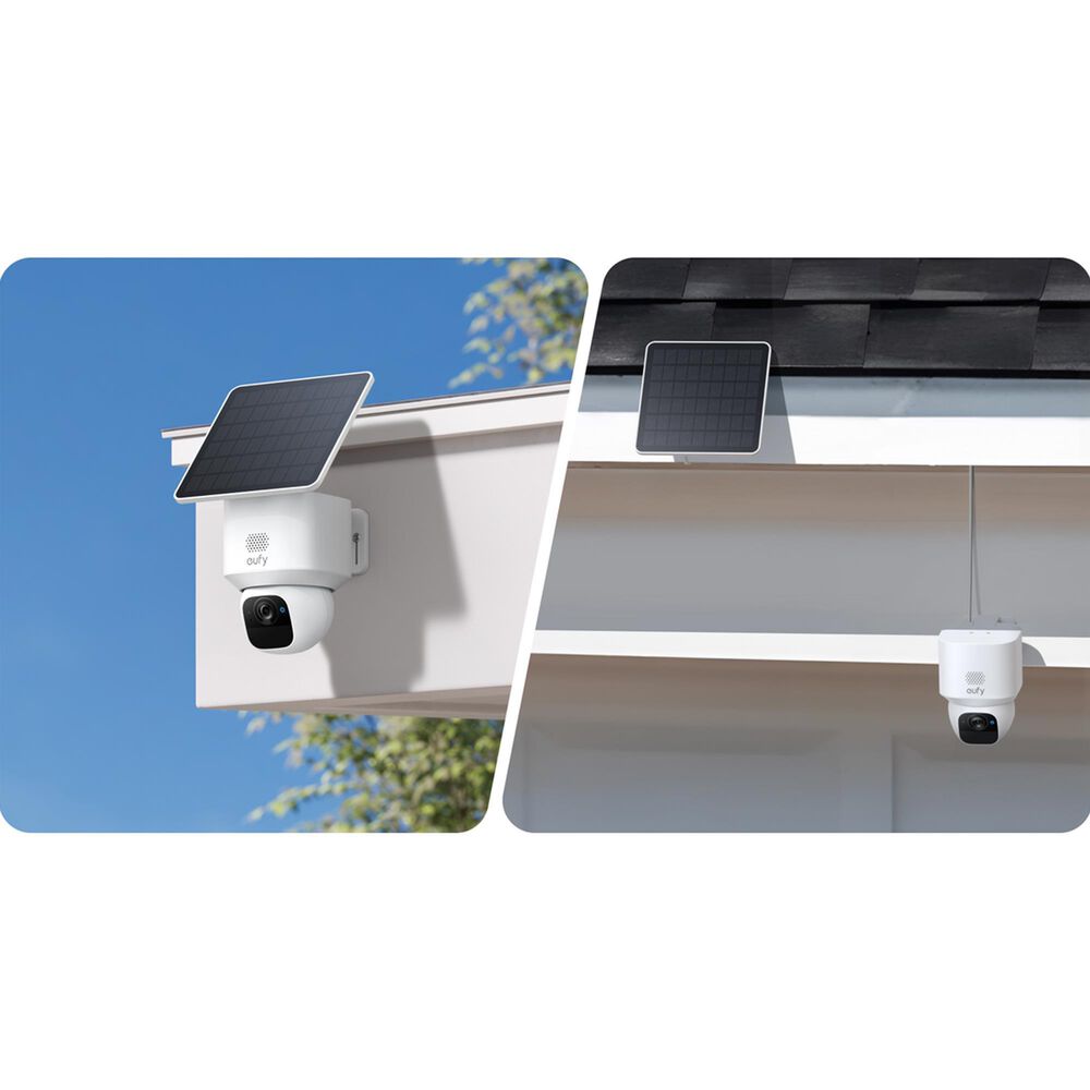 eufy E30 Outdoor SoloCam Security Camera with Solar Panel in White, , large