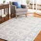 Safavieh Micro-Loop Traditional 4" x 6" Light Blue and Ivory Area Rug, , large