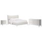 Vantage Mezzanine King Upholstered Wingback Bed with Dresser and Nightstand in Dove Gray, , large