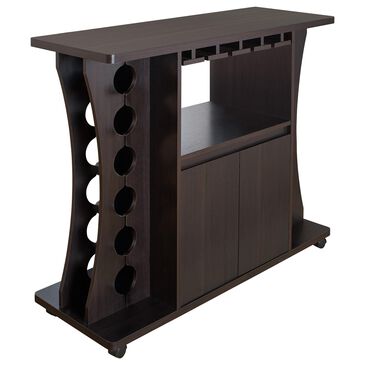 Furniture of America Monroe Buffet with Wine Rack in Espresso, , large