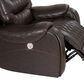 Linon Home Decor Barrett Power Glider Recliner in Rich Brown, , large