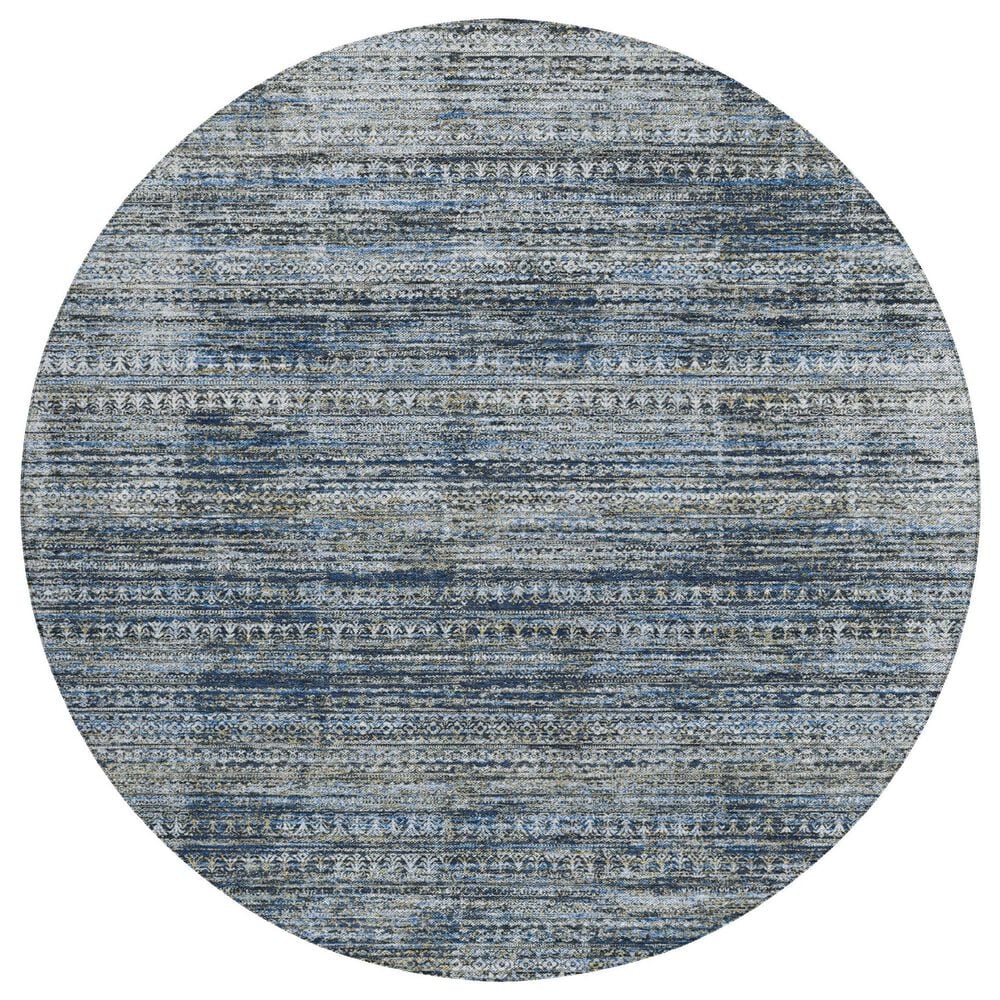 Dalyn Rug Company Solace SL3 8" Round Denim Area Rug, , large