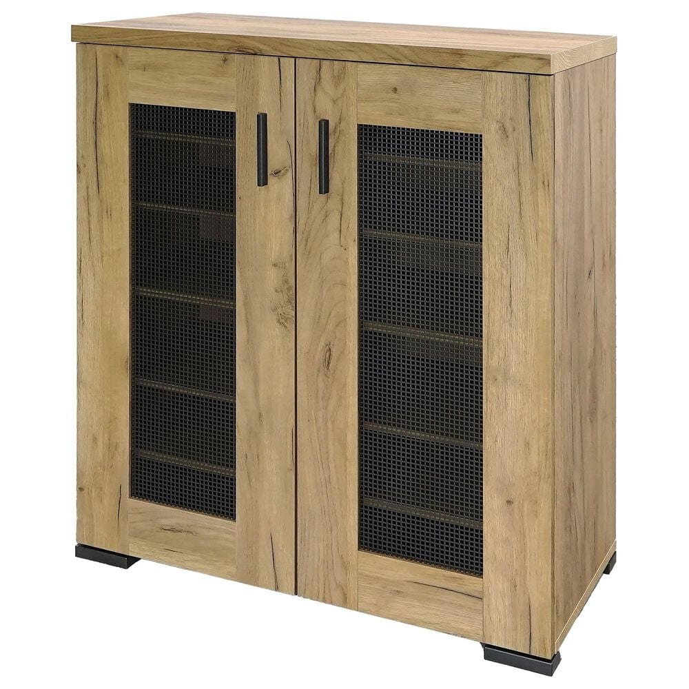 Coaster Bristol 6-Shelf Shoe Cabinet in Golden Oak, , large