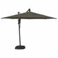 Garden Party Starlux AKZ Plus 11" Octagon Cantilever Umbrella with Black Base in Latitude Gray, , large