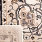 Safavieh Lyndhurst LNH334 6" x 9" Cream and Navy Area Rug, , large