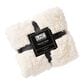 Timberlake Lavish Home Long Faux Rabbit Fur Throw in White, , large