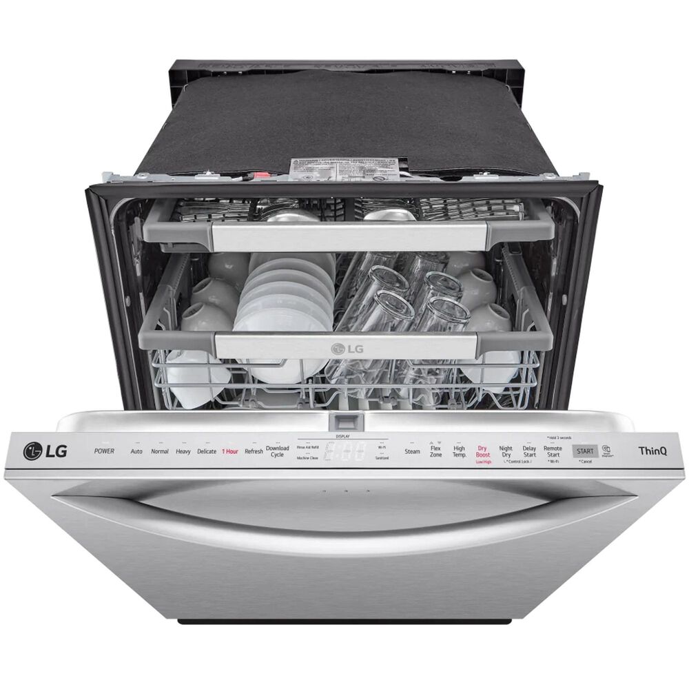 LG Appliance 24&quot; Smart Built-In Bar Handle Dishwasher in Printproof Stainless Steel
, , large